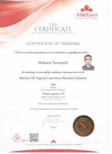 certificate mohsen tavassoli