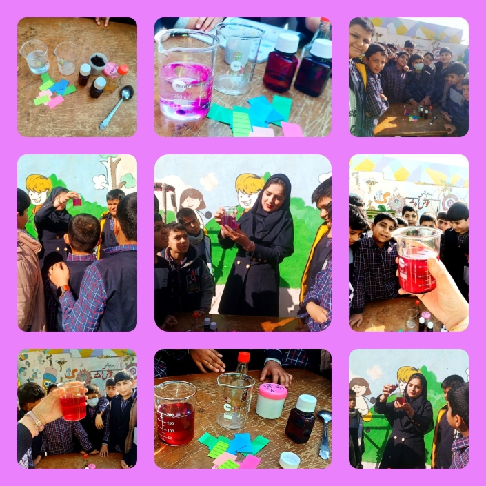 IMG_۲۰۲۴۱۱۱۵_۲۱۵۳۴۲_۵۲۶ ساحت تعلیم و تربیت علمی و فناورانه :clock1030: ساعت شگفت انگیز علـوم :green_book: :sparkles: آشنایی دانش آموزان با ماده ی شیمیایی آب اکسیژنه و خواص آن :sparkles: مشاهده و بررسی ترکیب سرکه با آب اکسیژنه و واکنش آن 🧑:microscope:🥃:wine_glass: پایه ششم آموزگار: هـرمزی