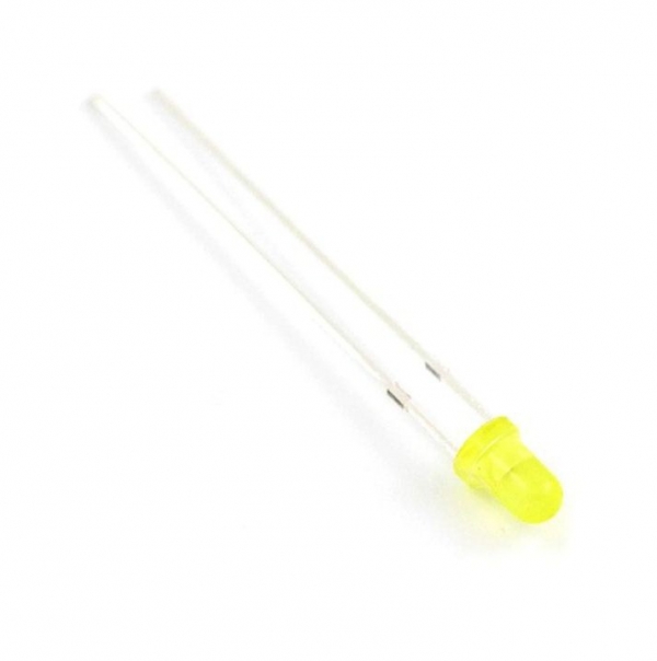 led زرد 3 میل ال ای دی 3mm مات خود رنگ yellow