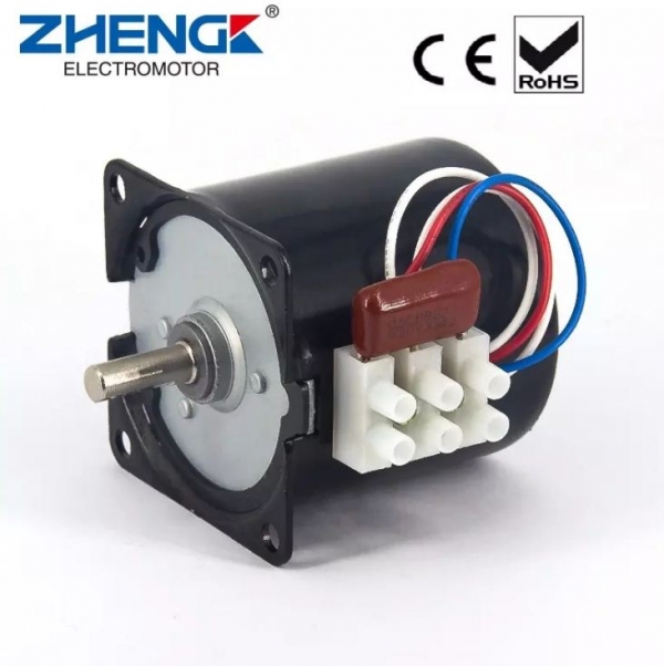 موتور گیربکس دار 220 ولت ای سی ac موتور 60ktyz دور در دقیقه gear-box motor دستگاه جوجه کشی ویترین فر لباسشویی صنعتی