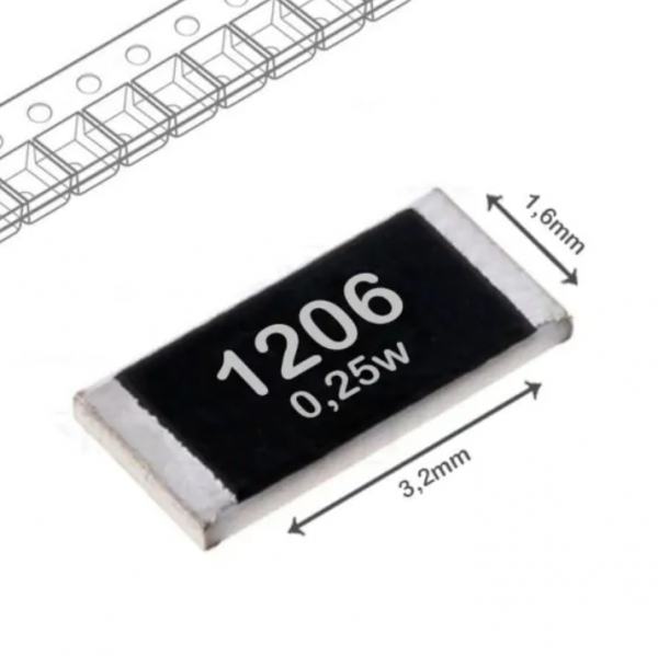 مقاومت 150 اهم smd مقاومت 1206 مقاومت اس ام دی 1/4 وات smd