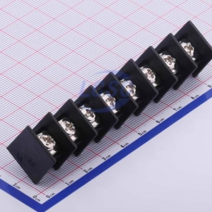 ترمینال kf65 هشت پین کانکتور مشکی 8 پایه سیاه رنگ ترمینال پیچی روبردی فاصله پایه 11 میلیمتر ترمینال 8 پین dg65 ترمینال kf65c 8pin 11mm