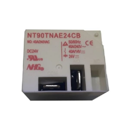 رله nt90 چهار پین nt90tnae nhg hkf رله کولری 4 پایه رله فیش خور 40 آمپر 4 پین سفید
