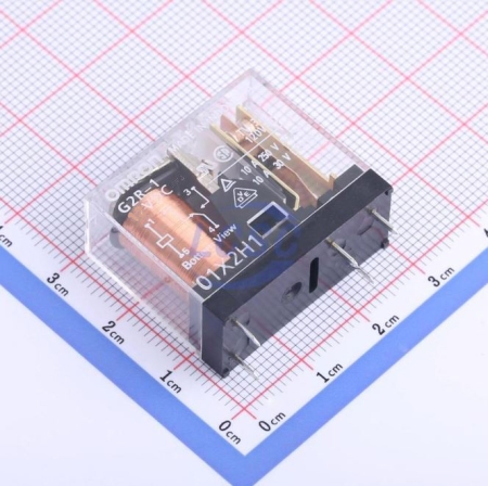رله کتابی شیشه ای 220 ولت 10 آمپر رله g2r-1 omron 220v 10a