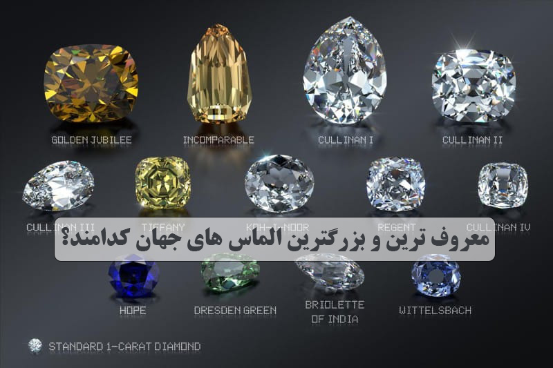 معروف ترین و بزرگترین الماس های جهان کدامند؟