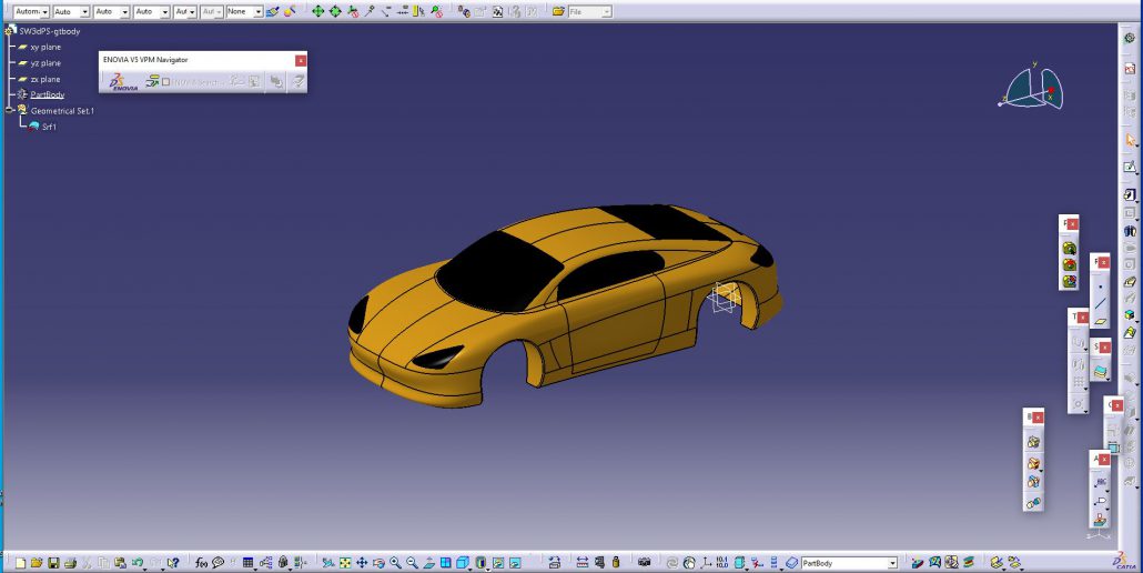 مدلسازی بدنه خودرو در نرم افزار کتیا شبیه سازی تست تصادف خودرو