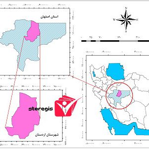 دانلود نقشه موقعیت شهرستان اردستان