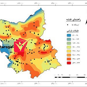 دانلود نقشه طبقات بارشی استان آذربایجان شرقی