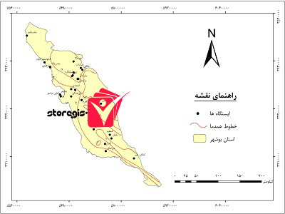 دانلود نقشه همدما استان بوشهر