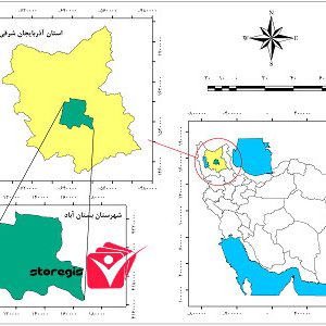 دانلود نقشه موقعیت شهرستان بستان آباد