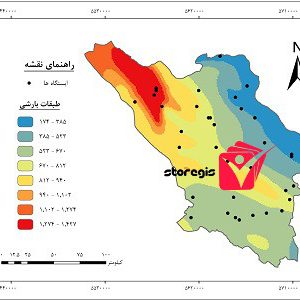 دانلود نقشه طبقات بارشی استان چهارمحال و بختیاری