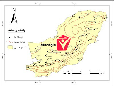 دانلود نقشه همدما استان گلستان