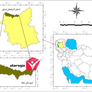 دانلود نقشه موقعیت شهرستان جلفا