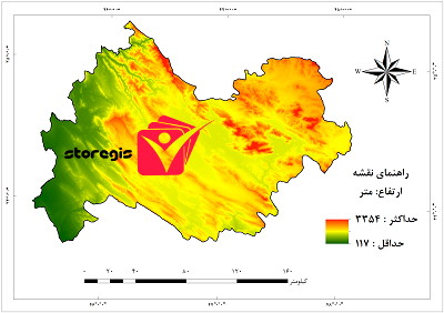 دانلود نقشه ارتفاع استان کرمانشاه
