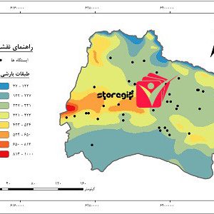 دانلود نقشه طبقات بارشی استان خراسان شمالی