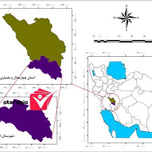 دانلود نقشه موقعیت شهرستان لردگان