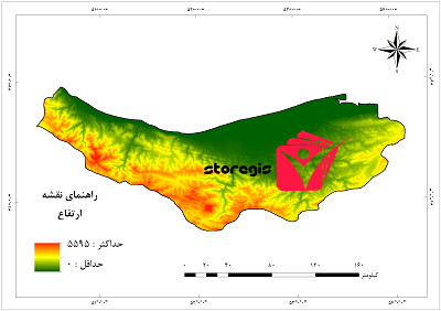 دانلود نقشه ارتفاع استان مازندران