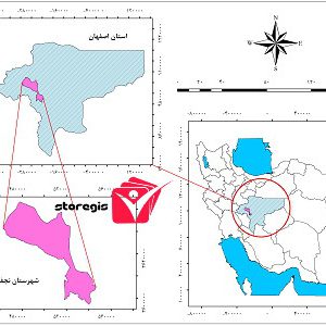 دانلود نقشه موقعیت شهرستان نجف آباد