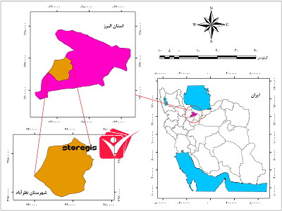 دانلود نقشه موقعیت شهرستان نظرآباد