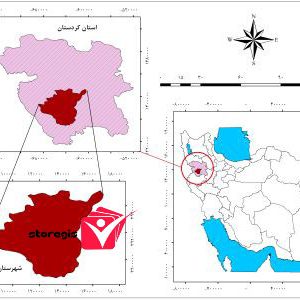 دانلود نقشه موقعیت شهرستان سنندج