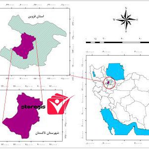 دانلود نقشه موقعیت شهرستان تاکستان