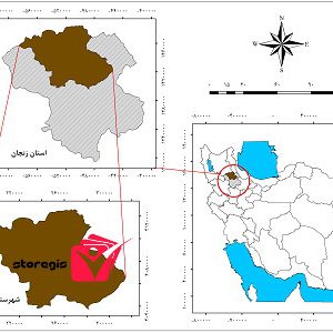 دانلود نقشه موقعیت شهرستان زنجان