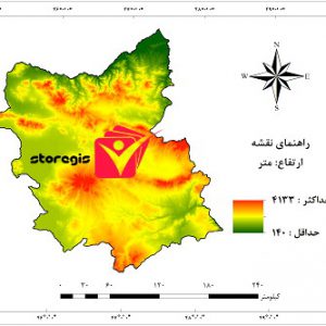 دانلود نقشه ارتفاع استان آذربایجان شرقی