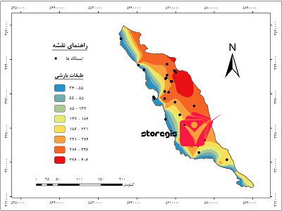 دانلود نقشه طبقات بارشی استان بوشهر