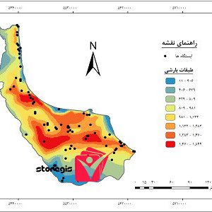 دانلود نقشه طبقات بارشی استان گیلان