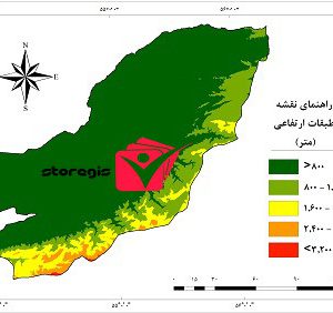 دانلود نقشه طبقات ارتفاعی استان گلستان