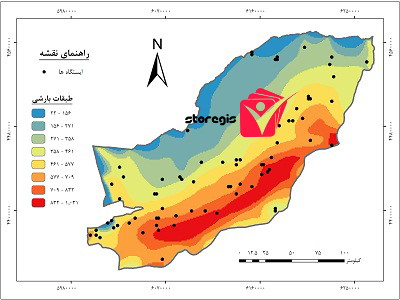 دانلود نقشه طبقات بارشی استان گلستان