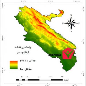 دانلود نقشه ارتفاع استان ایلام