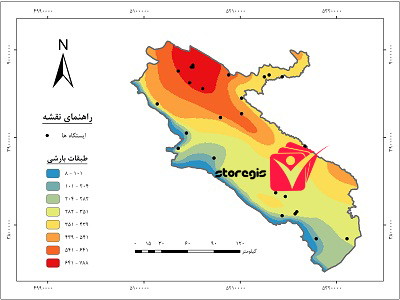 دانلود نقشه طبقات بارشی استان ایلام