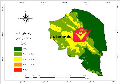 دانلود نقشه طبقات ارتفاعی استان کرمان