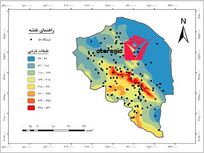 دانلود نقشه طبقات بارشی استان کرمان