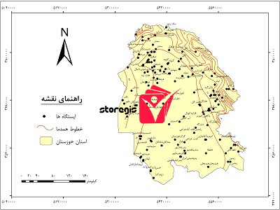 دانلود نقشه همدما استان خوزستان
