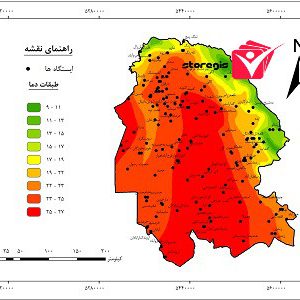 دانلود نقشه طبقات دما استان خوزستان