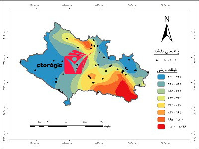 دانلود نقشه طبقات بارشی استان لرستان