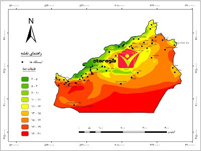 دانلود نقشه طبقات دما استان سمنان