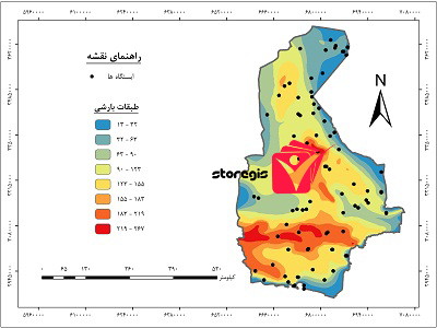 دانلود نقشه طبقات بارشی استان سیستان و بلوچستان