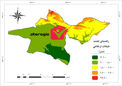 دانلود نقشه طبقات ارتفاعی استان تهران