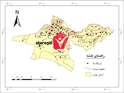 دانلود نقشه همدما استان تهران