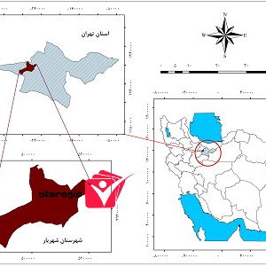 دانلود نقشه موقعیت شهرستان شهریار